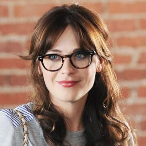 zooey deschanel chestnut hair color