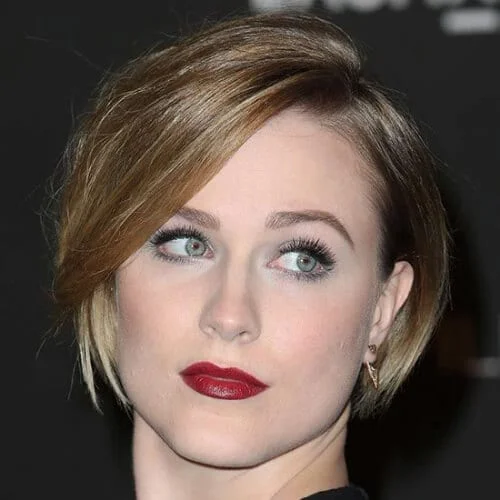 Evan Rachel short haircuts for straight hair