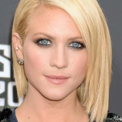 bottle blonde short haircuts for straight hair