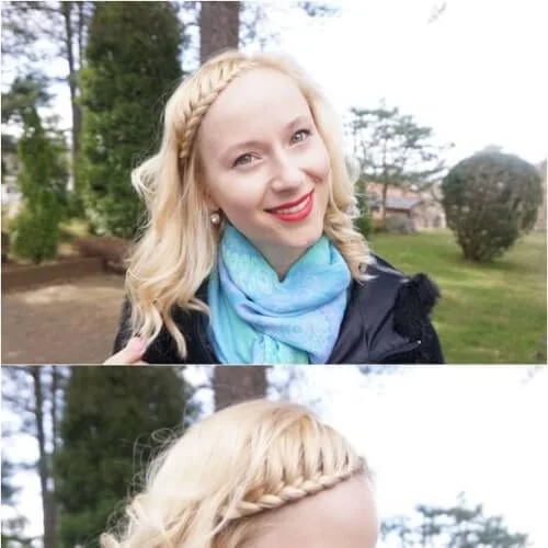 casual braided bang hairstyles