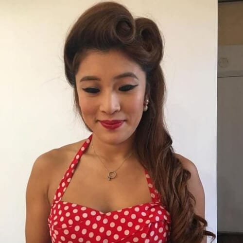 formal side pin up side hairstyles for prom