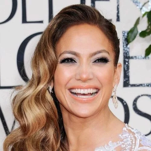 jennifer lopez side hairstyles for prom