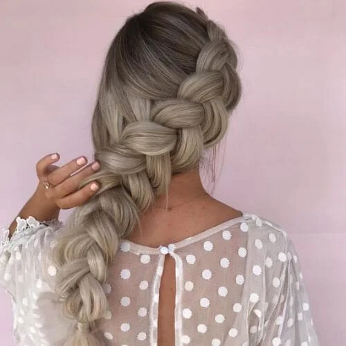 jumbo braid side hairstyles for prom