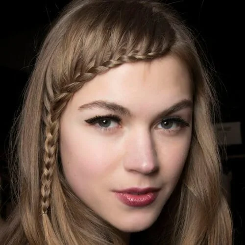 noisette braided bang hairstyles