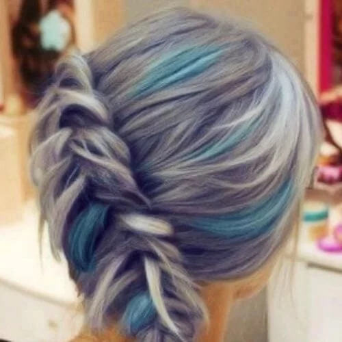 silver turquoise braid hairstyles