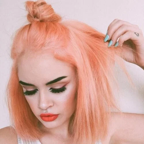 tangerine short haircuts for straight hair
