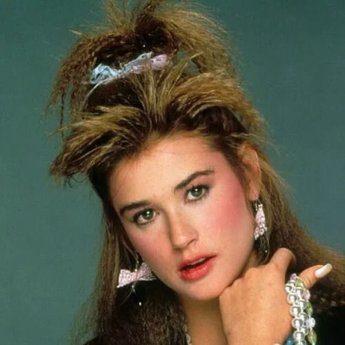 demi moore crimped hairstyles