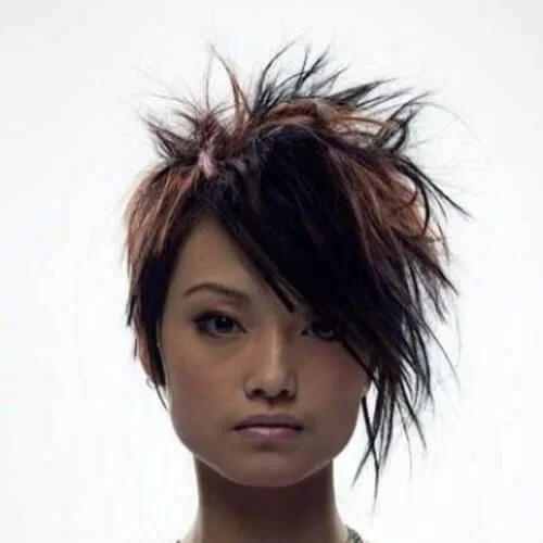messy short punk hairstyles