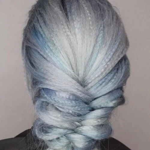 sea foam crimped hairstyles