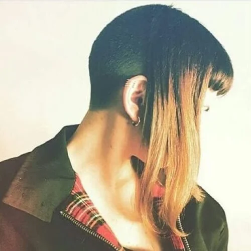 side bangs short punk hairstyles