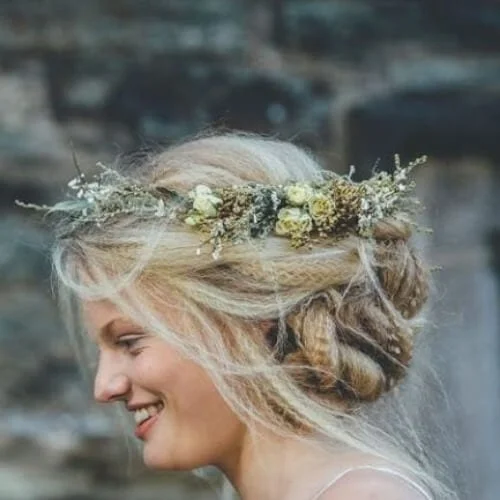 wedding crimped hairstyles
