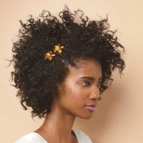 curly wedding hairstyles for short hair