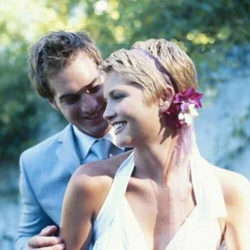 lovely wedding hairstyles for short hair
