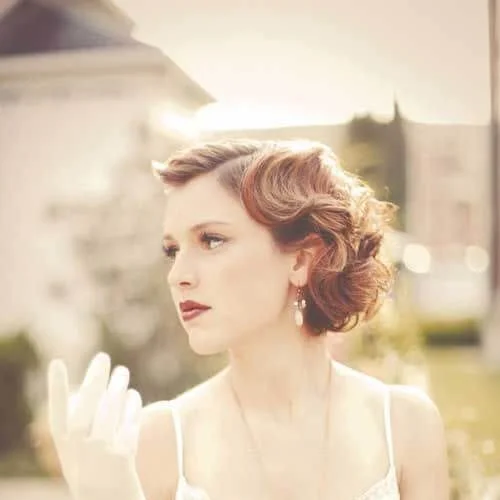retro wedding hairstyles for short hair