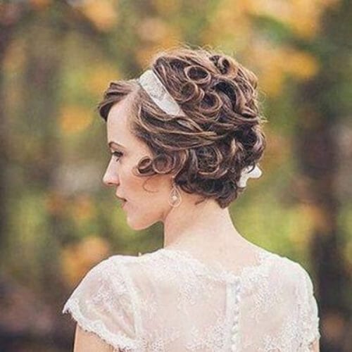 vintage wedding hairstyles for short hair