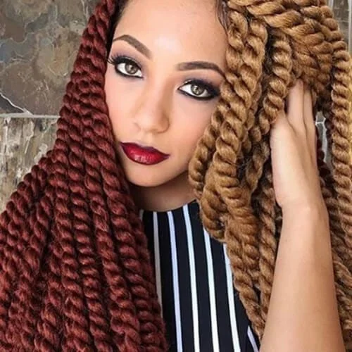 Crochet Braids - Two Toned hairstyles Havana Mambo Twists