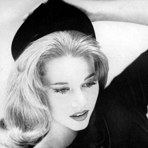 Jane Fonda hairstyles, Vogue 1959 by Henry Clarke