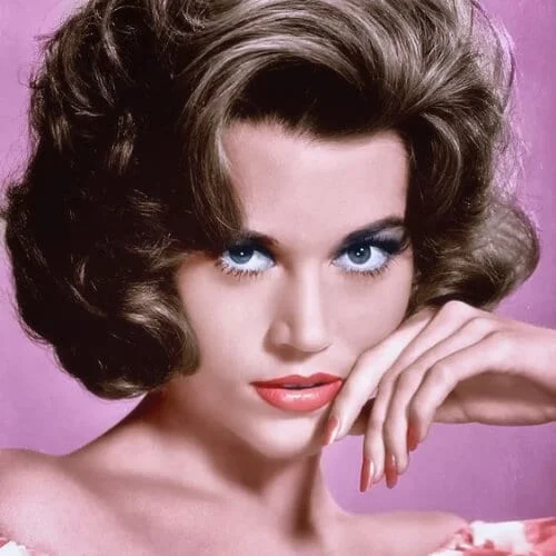 short, vintage bob jane fonda hairstyles