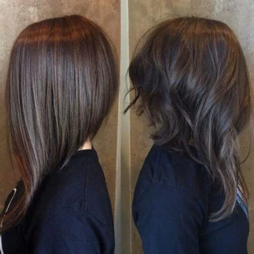 Inverted Bob Long in Front Short Back a line bob haircut