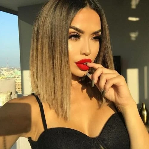 beautiful a line bob haircut