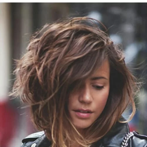 shaggy a line bob haircut