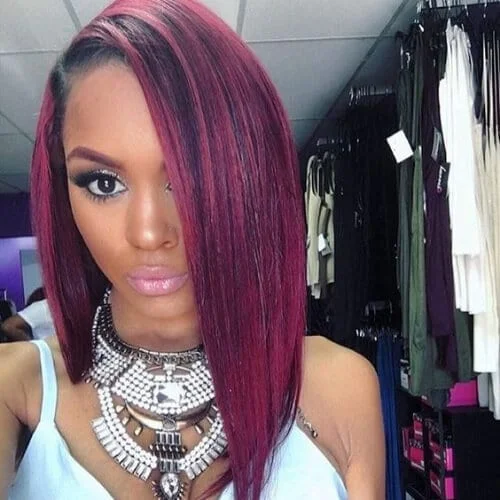 sour cherry a line bob haircut