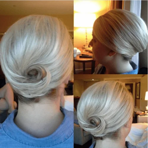 Classy Side Bun for Short Hair