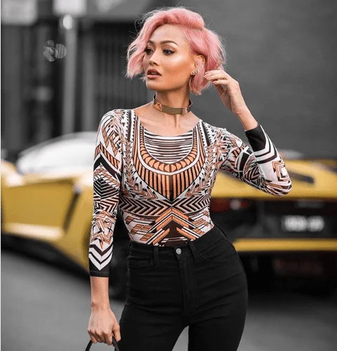 Dirty Blonde with Pastel Pink