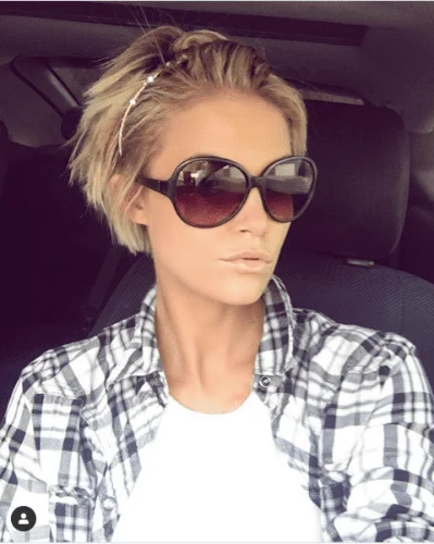 Easy Headband Updo for Short Hair