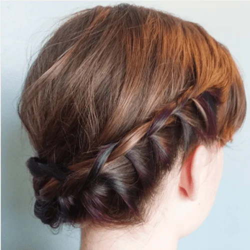 French Twist Updo for Short Hair