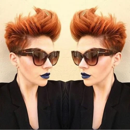 Outgrown Pixie Cut Updo Hairstyle