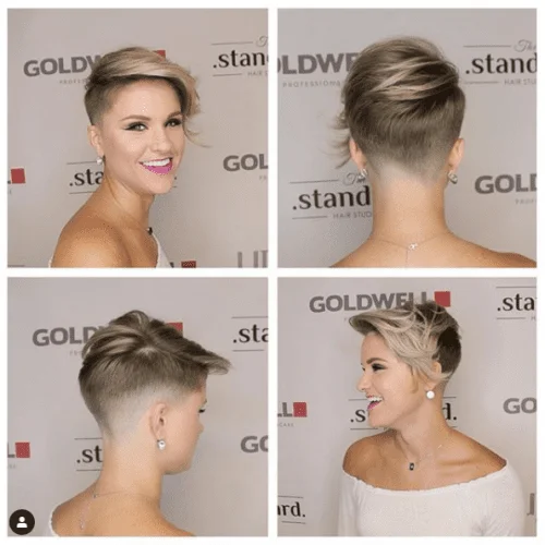 Upswept Hairstyle for Shorter Hair