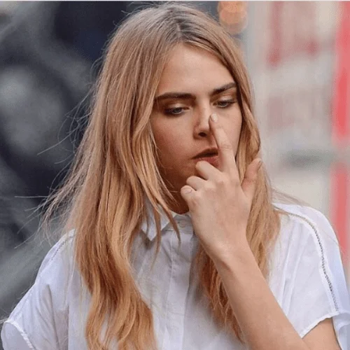 cara delevingne Strawberry Blonde Balayage