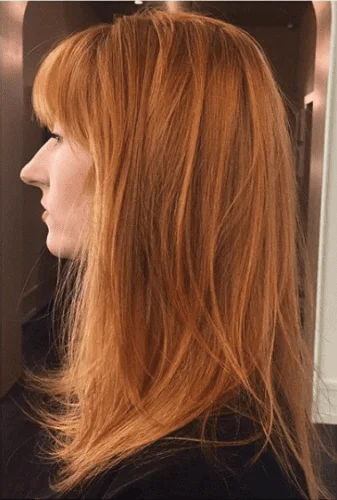 dark strawberry hair color