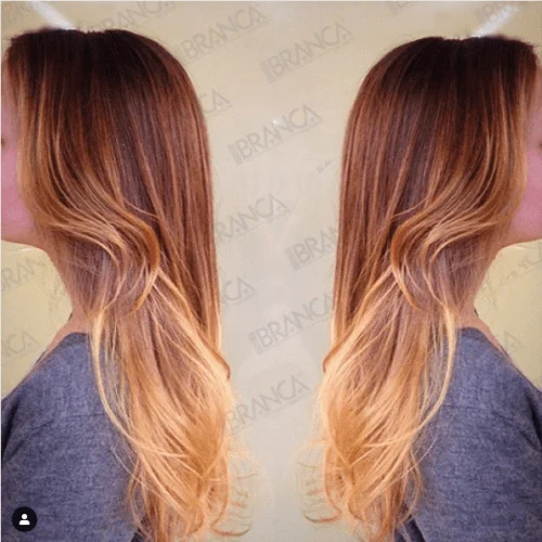 strawberry blonde balayage 