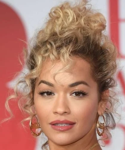 Rita Ora Curly Hairstyle