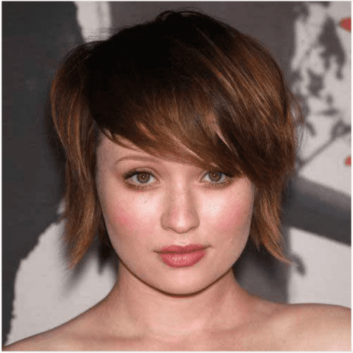 caramel bob cut with bangs 