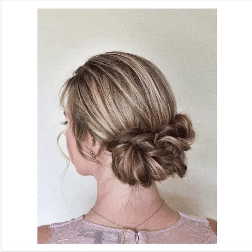gorgeous twist braids updo