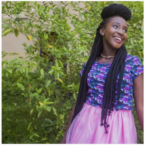 playful box braids styles