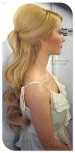 Clipped Back Half Up Curls