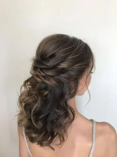 Easy Half Up Half Down with Simple Twists