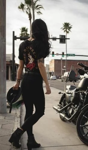 biker chic halloween hairstyles