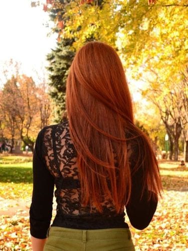 copper red fall hair color ideas