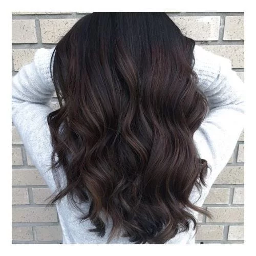 dark brunette balayage