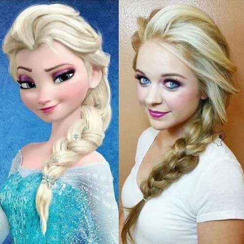 elsa frozen hairstyle