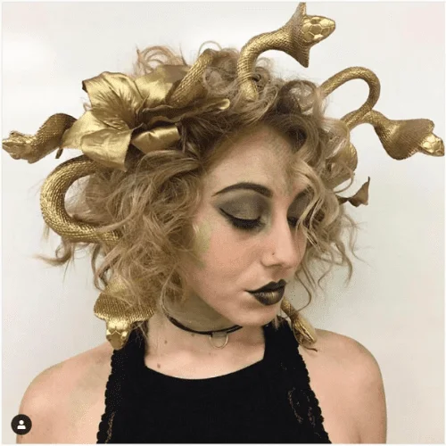 golden medusa hair