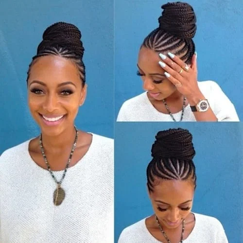 Cornrow Bun Hairstyles