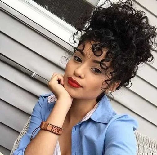 Curly Bun Hairstyles