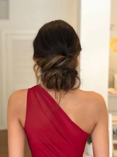 prom bun hairstyle 