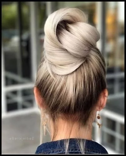 cute pull through bun hairstyles